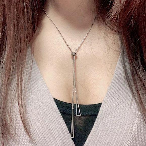 Sterling Silver Geometric Choker - Picture 3 of 7